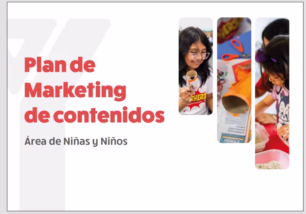 Ejemplo de plan de contenidos para YMCA